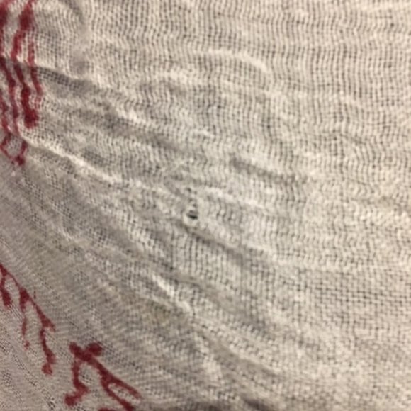 **Lovely Hindi Scarf from India Beliefs & Ideals Symbols Natural Fibers 35"x 76" - Picture 14 of 16